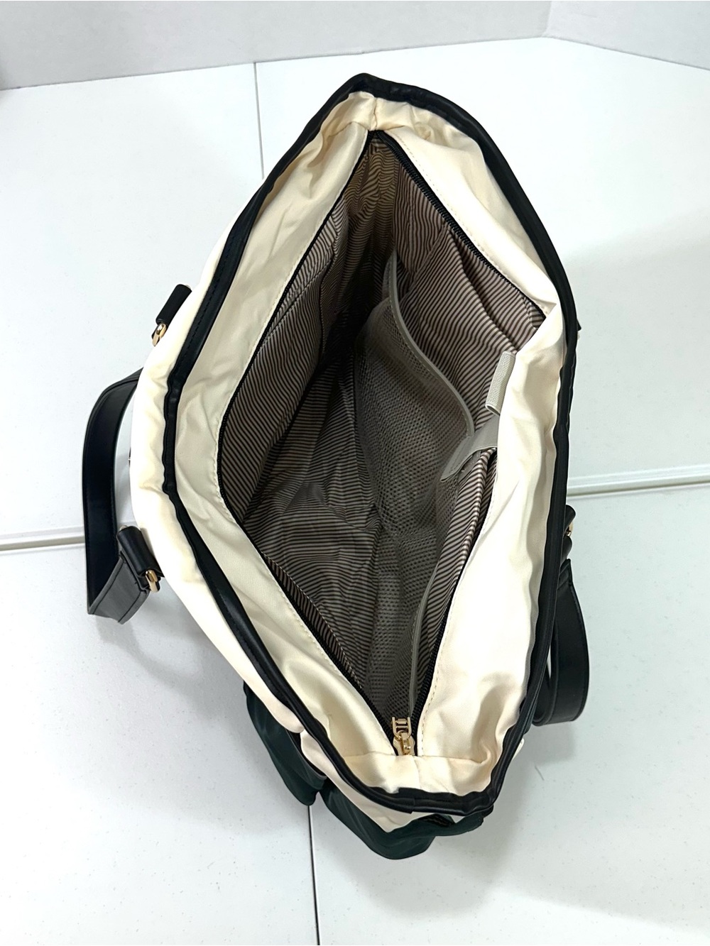 Lovevook 15.6 Laptop Large Women’s Tote Bag in Green-Beige-Black New - Picture 10 of 16